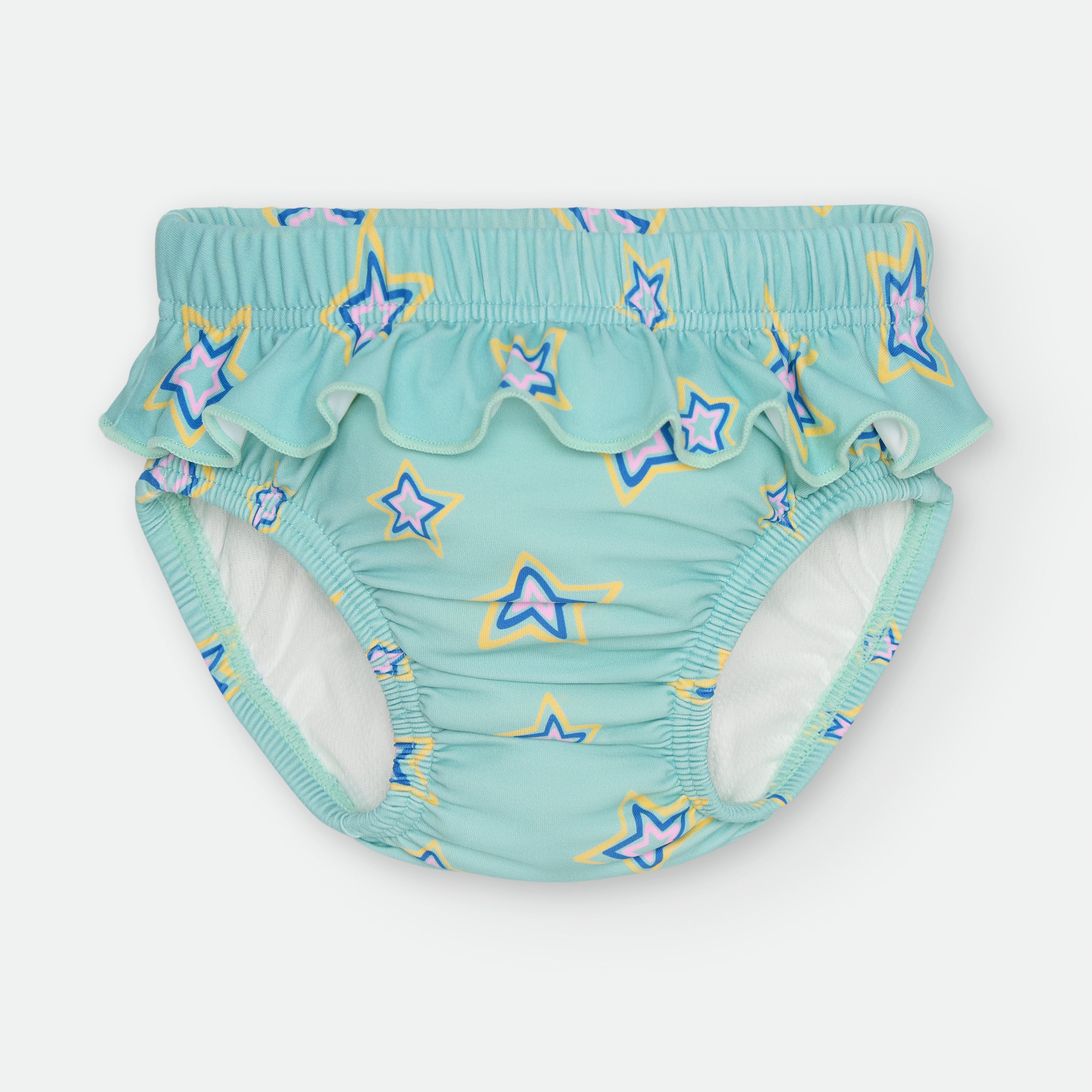 Bañador Pañal Volante / Swim Diaper with Ruffle - STAR GLOW | 500-05