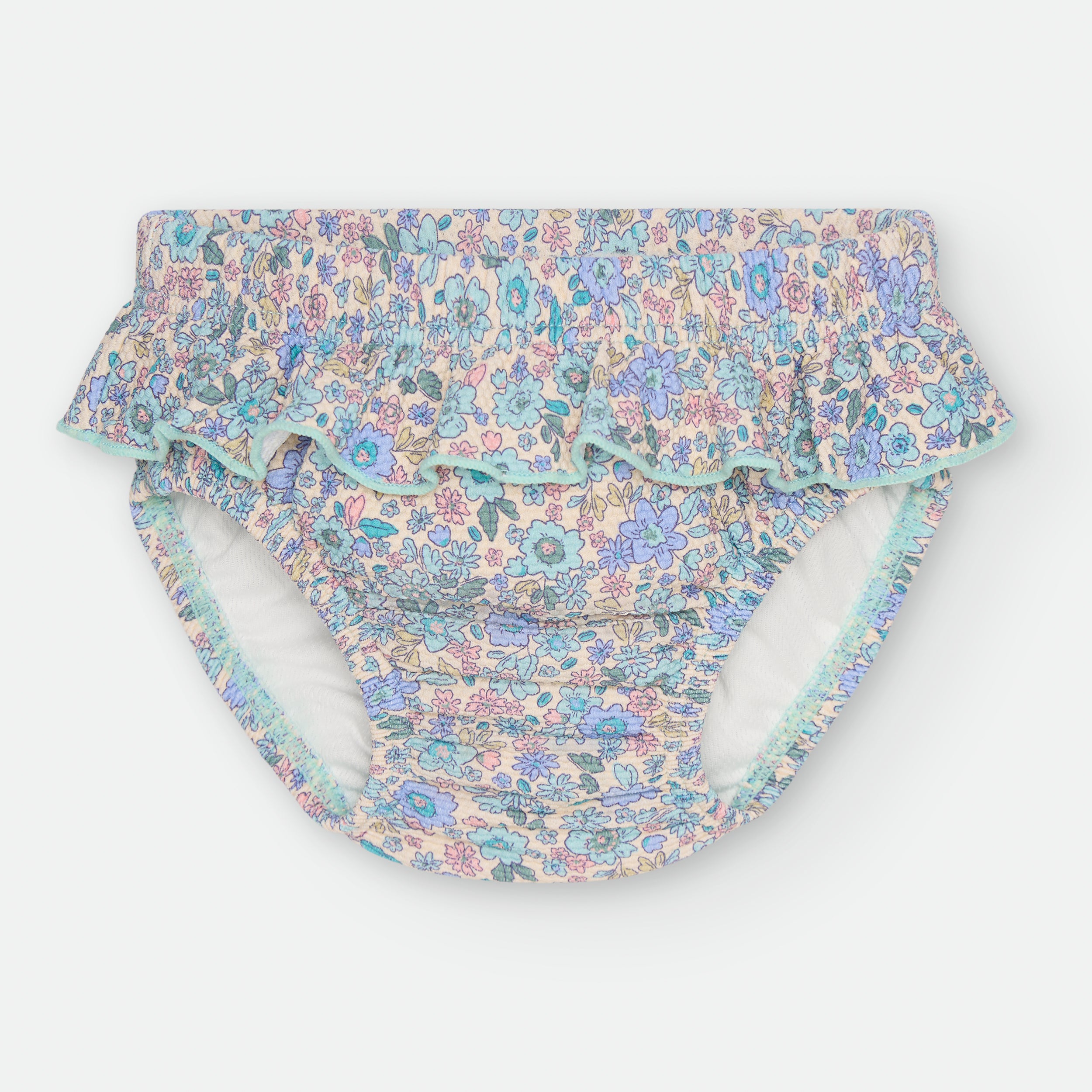 Bañador Pañal Volante / Swim Diaper with Ruffle - TINY BLOSSOM | 500-08